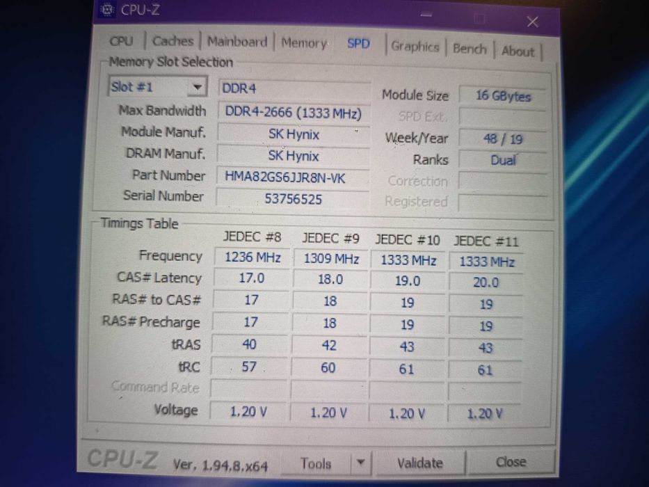 Placuta rami laptop, 16gb ddr4 2666 mhz, Sk Hynix, laptop sau mini pc