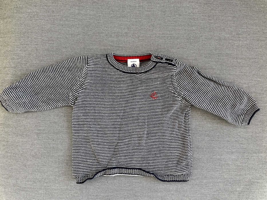 Petit bateau, 6 блузи с дълъг ръкав, размери 60 см и 74 см,