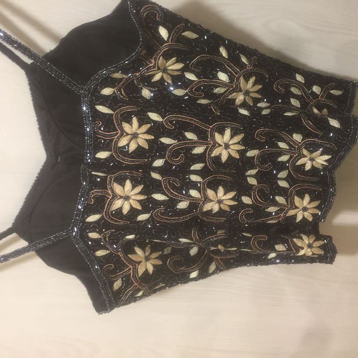 . Вечерний Топ расшитый бисером