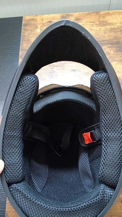 Casca Moto/Scuter/ATV, Viziera Dubla, Negru Argintiu, Marime universala 59-62 cm