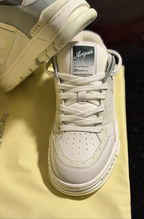НОВО!!! Оригинални Axel Arigato Area Low – White/Green | Кутия + калъф