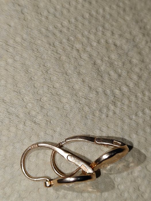 Tilla Sirg'a 583 Proba SSSR Золотые серьги матеорит