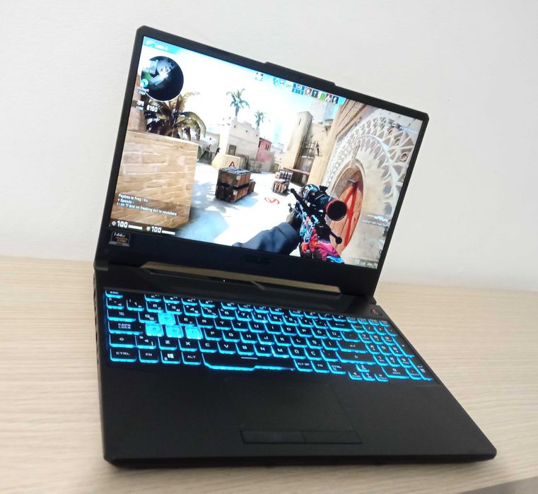 Laptop I7 Intel GAMING 144Hz RATA REFRESH placa video dedicata NVIDIA 16GB ram ecran 15.6 inch IPS 2 placi video windows 11 SSD nvme ASUS ROG TUF