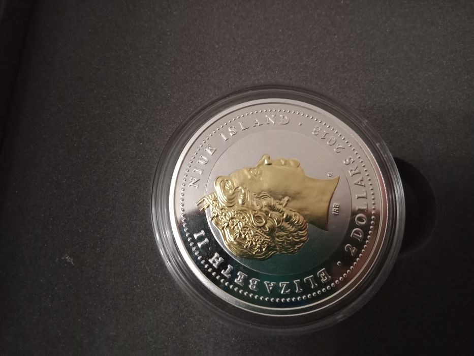Монет серебряная. 2 новозеландских доллара