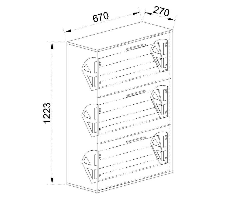 Шкаф за обувки Сити 4093