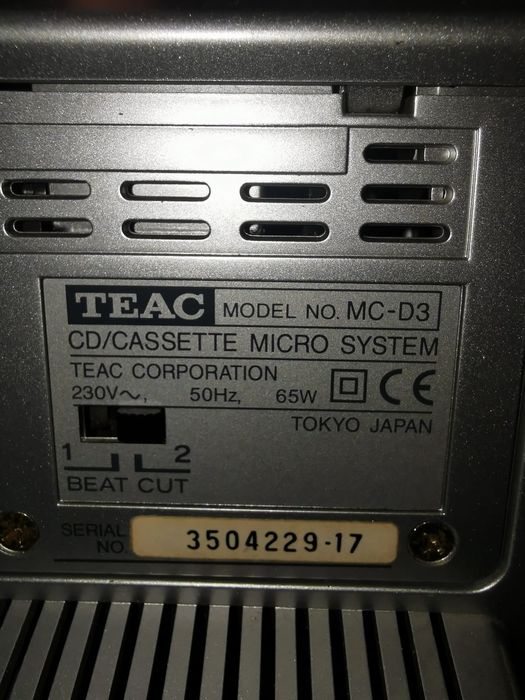 TEAC radio cd și caseta in stare de funcționare