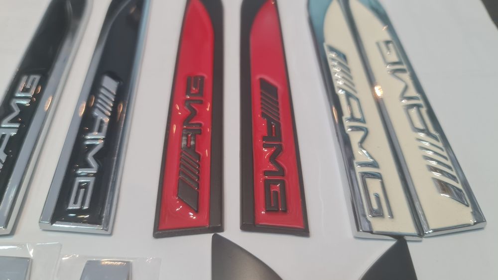 Метални емблеми AMG за калник за калници на Мерцедес