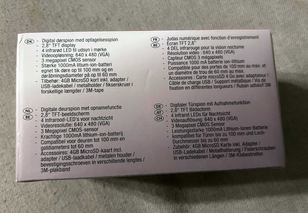 Vizor digital usa cu ecran TFT camera IR microSD nou