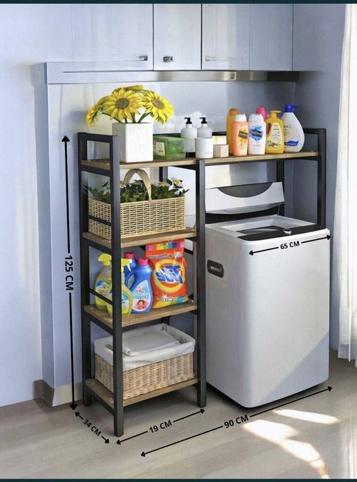 Металлический стеллаж для стиральной машины.