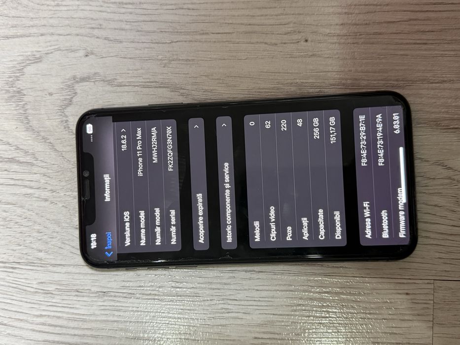 Vand iphone 11 pro max 256 gb