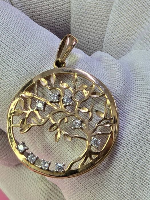 Золото 585  Кулон масса: 2.20гр