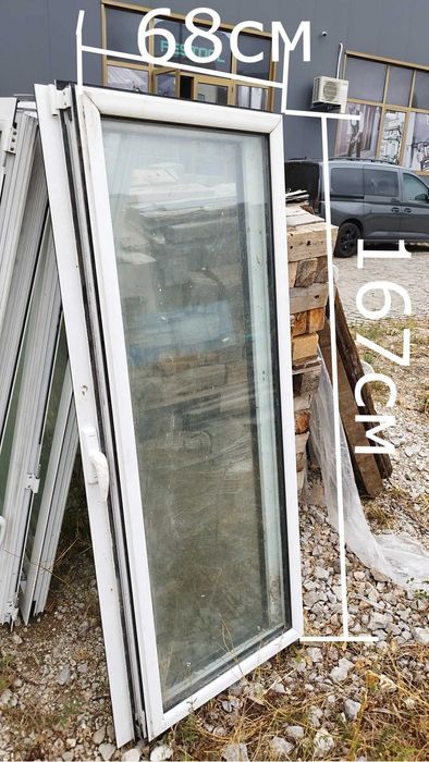 Алуминиеви крила от прозорци без каса - дограма прозорец 116/164 см