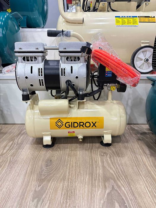 Ovozsiz kompressor 6L Gidrox 1 yil garantiya — kuchli va ishonchli