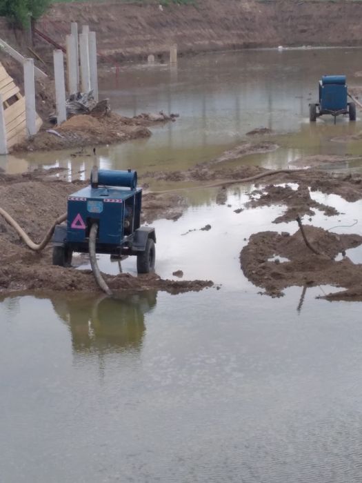 Откачка воды, андижанец насос