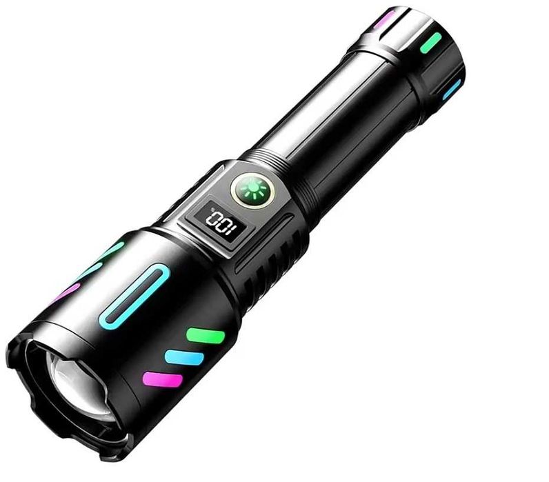 Lanterne led tip Laser telezoom afisaj electronic ,raza 800 metri