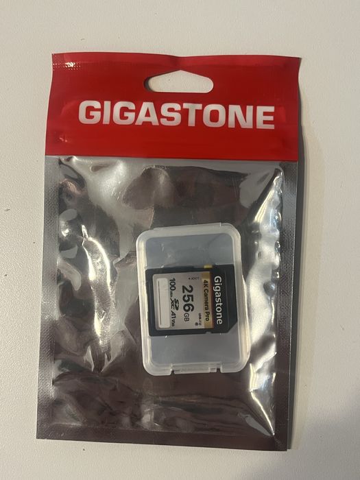 Card memorie GIGASTONE SDXC 4K camera pro 256 GB 100MB/s  U3 A1