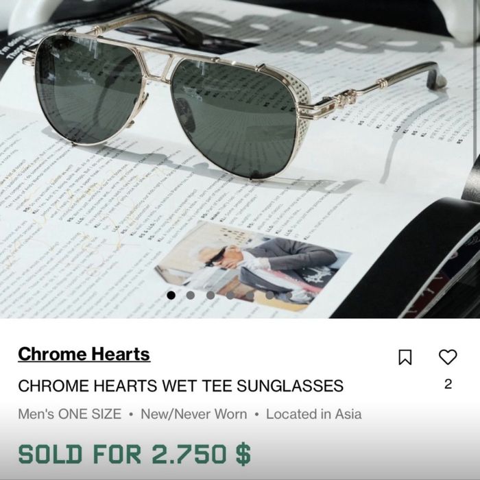 Ochelari Chrome Hearts Gold 18k  Edition