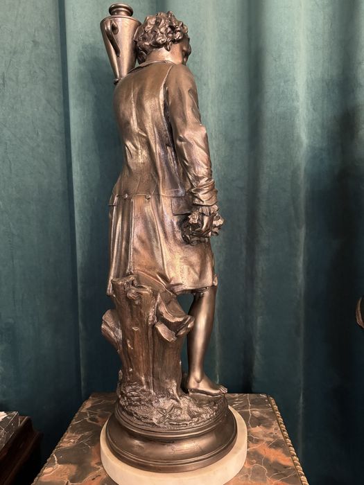 Statueta bronz masiv- 75cm /h