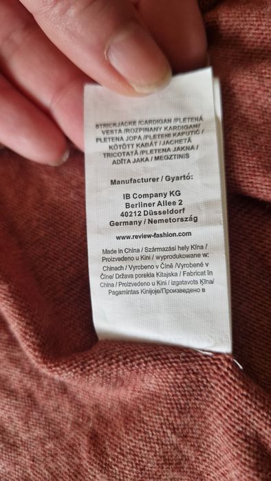 Cardigan asimetric, 5% lâna, mărimea S, Review