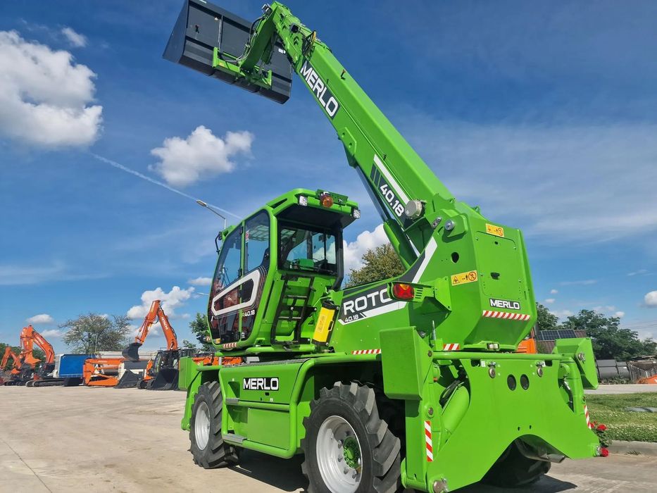 Merlo ROTO la 18m, Furci, cupa, AC, Cupla rapida, posibilitate leasing 5 ani, garantie 2 ani, nefolosit, produs in Italia-PROMOTIE 163.000 EUR+Tva