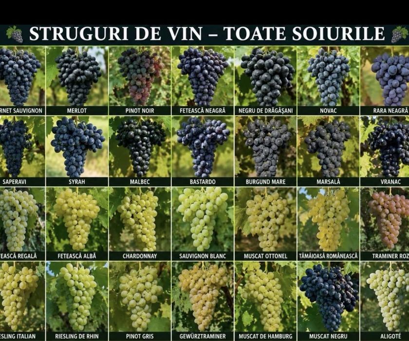 Struguri de vin reolta 2026.