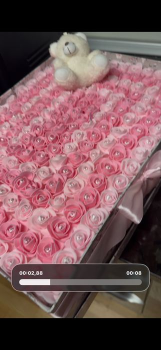 Vand buchet imens de trandafiri din sapun, cu usulet