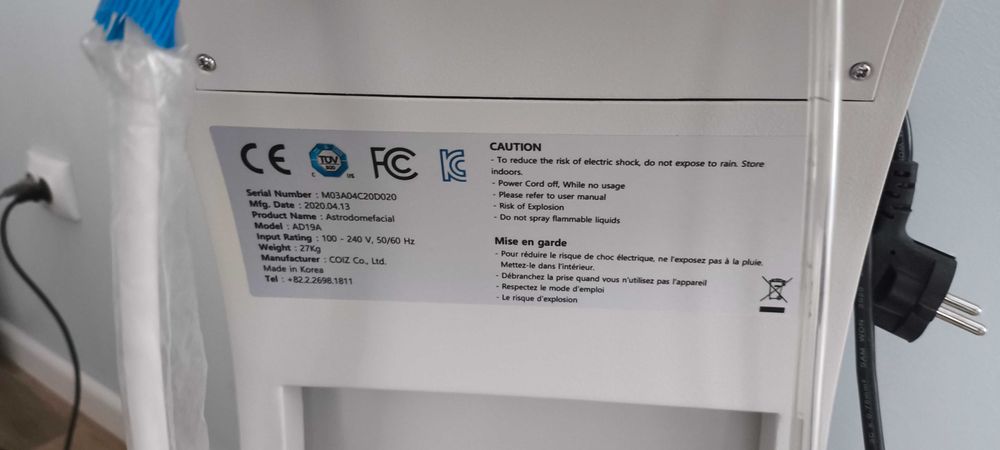 Aparat cu oxigen hiperbaric Astrodome facial