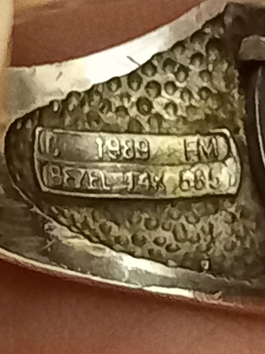 Inel unisex Fabergé (Franklin Mint) 1989 – Argint sterling, ramă aur 14K și onix natural