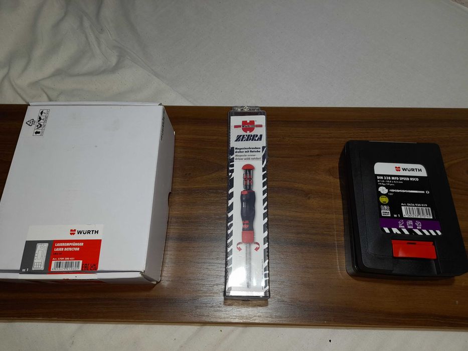 Senzor Laser nivela , burghie precizie WÜRTH ZEBRA Qality Germany