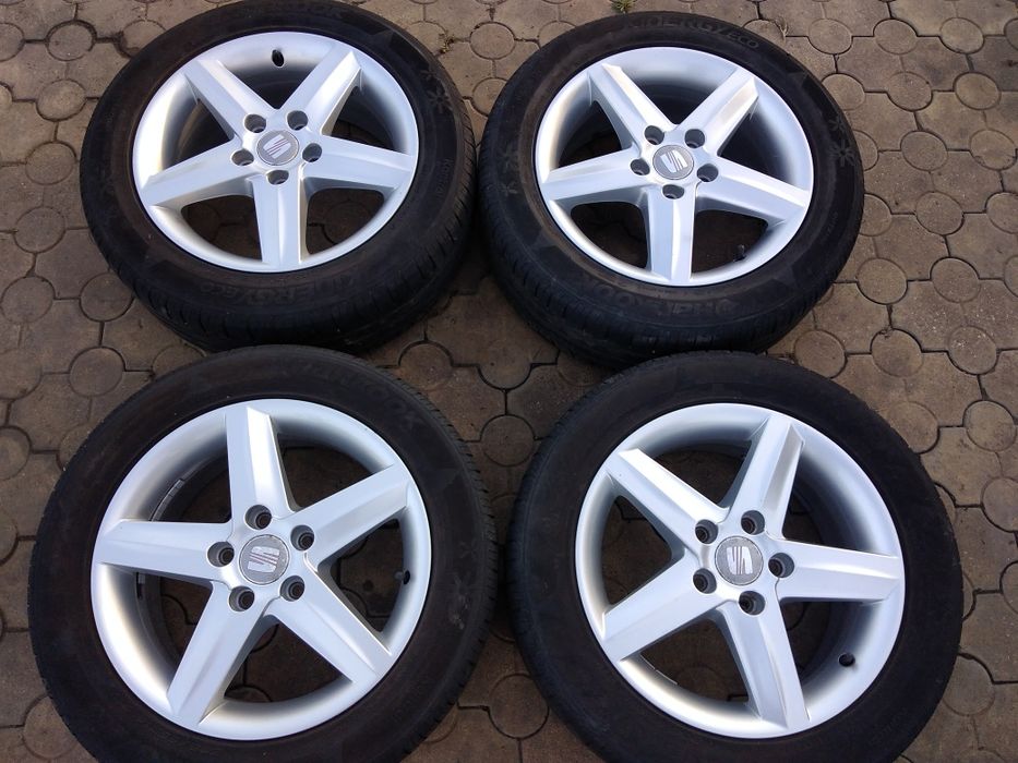 Vând Roti Seat Audi Vw Skoda 5x112 r16 cu anvelope vara