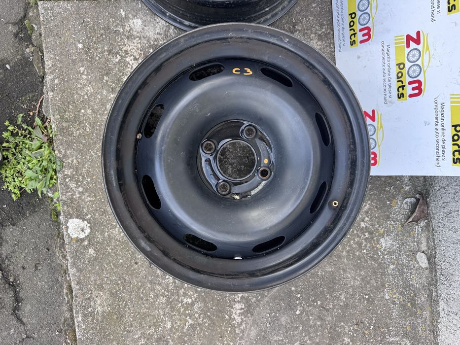 3 jante otel tabla originale 4X108 Citroen C3  C-Elysee Peugeot 208 301