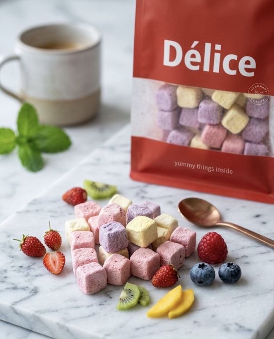 Сублимированные фрукты, мороженое подарок