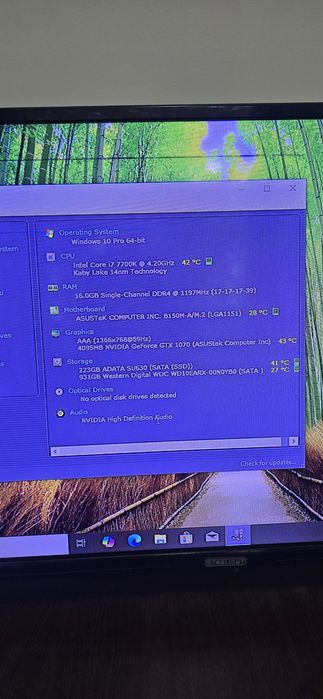 Sistem gaming i7 7700k