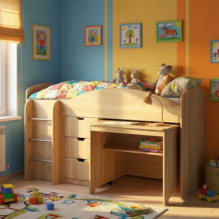 Ново! Двуетажно легло Компанит Универсал