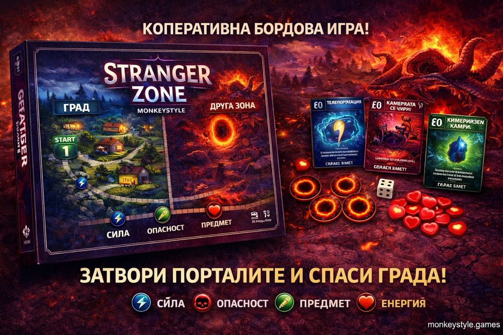 Семейна настолна игра STRANGER ZONE – 2–6 играчи