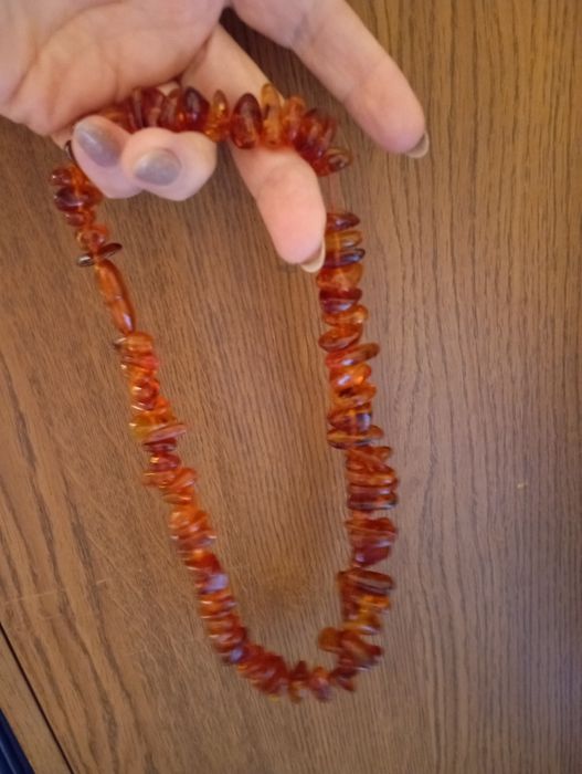 Янтарные бусы натуральные