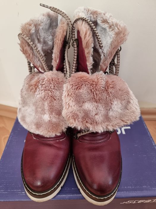 Дамси кожени боти, естествена кожа, 40 номер