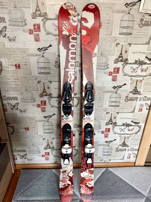 Ски Salomon 140 см + автомати Salomon