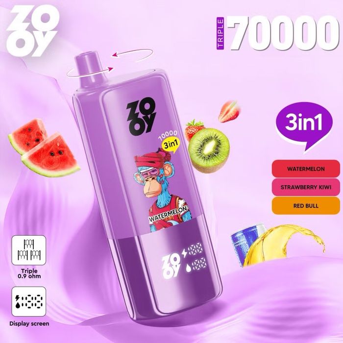 NEW Zooy 70000 Puffs – 3in1 Ultra Vape