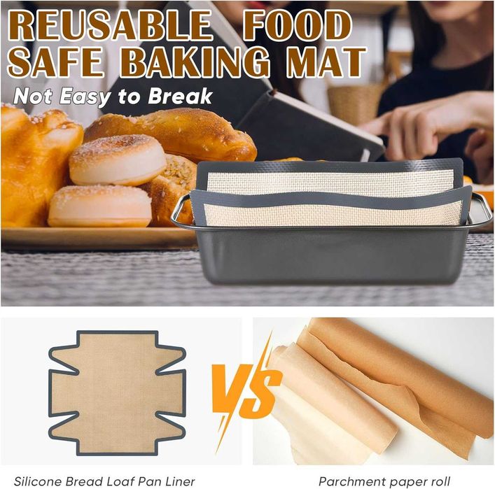 Tava copt silicon VALA, 39.6x36cm, bej gri, reutilizabil, antiaderent