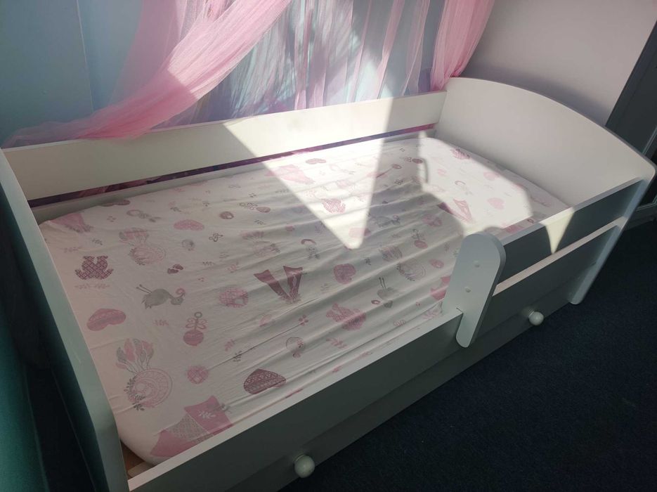 Pat copii cu sertar 144x74