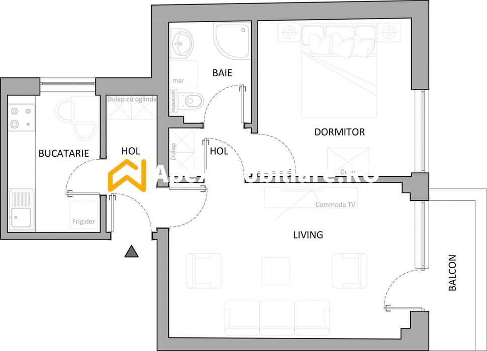 Apartament 2 camere de inchiriat Ferdinand Bucuresti | ApexImobiliare.
