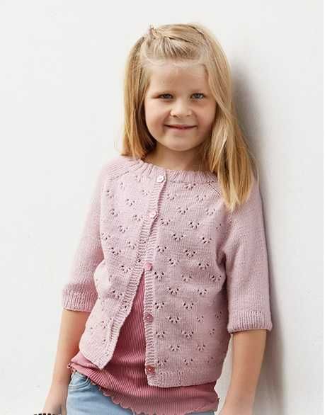 Jacheta pentru fetite lucrata manual