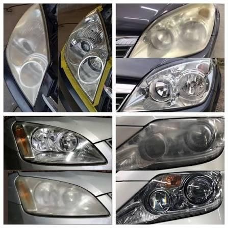 Полировка фар авто
