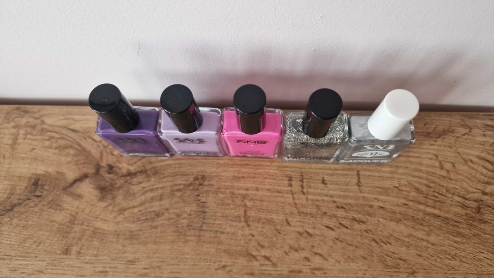 5 броя дълготраен нов лак за нокти SNB