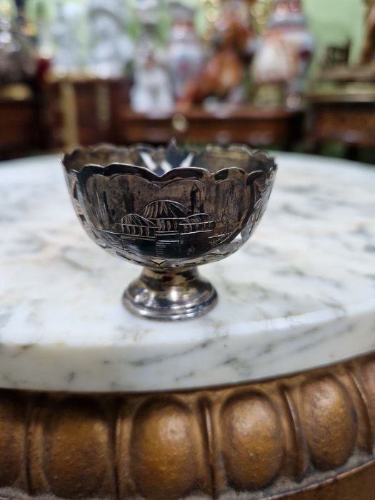 Чифт страхотни антикварни сребърни зарфове