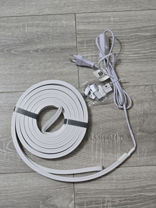 Bandă LED Neon 5m, Alb Cald 3000K, Impermeabilă IP65