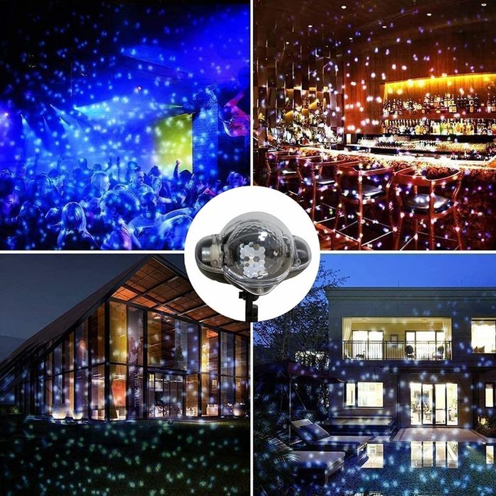 Диско лампа- Snow flower