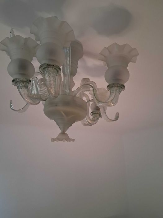 Lustră sticlă ,replică  venețiană