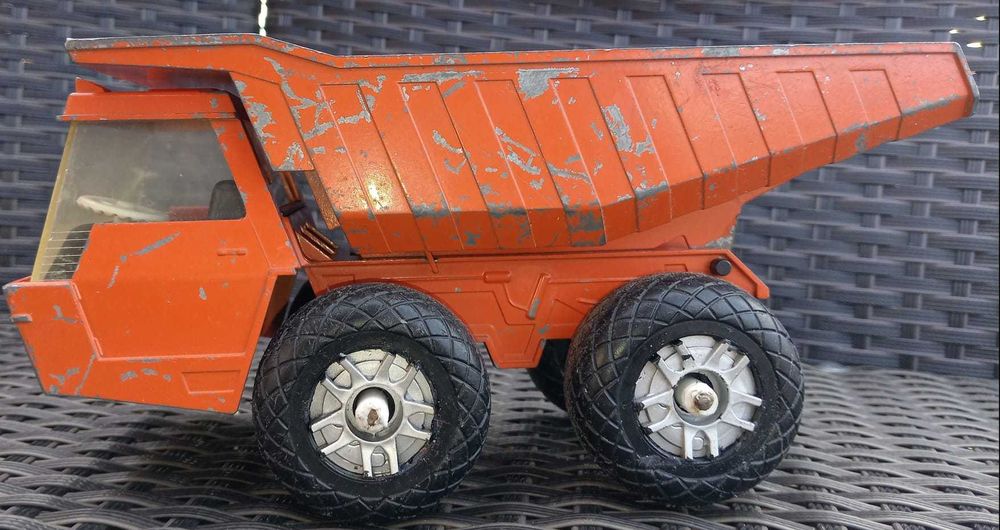 Jucarie metal camion IDEAL BULL vintage mare 25/10 cm toy colectionari